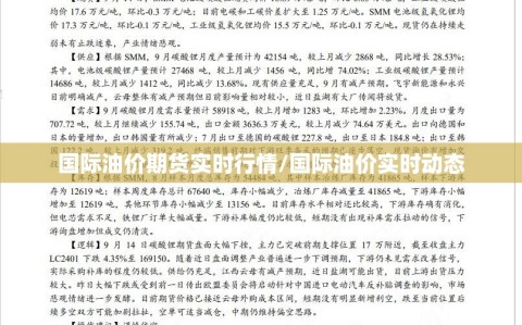 国际油价期货实时行情/国际油价实时动态