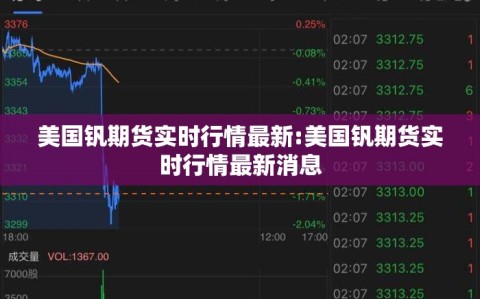 美国钒期货实时行情最新:美国钒期货实时行情最新消息