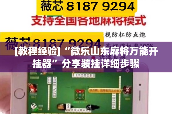 [教程经验]“微乐山东麻将万能开挂器”分享装挂详细步骤