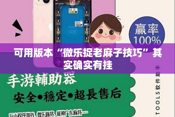 可用版本“微乐捉老麻子技巧”其实确实有挂
