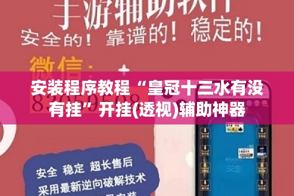 安装程序教程“皇冠十三水有没有挂”开挂(透视)辅助神器