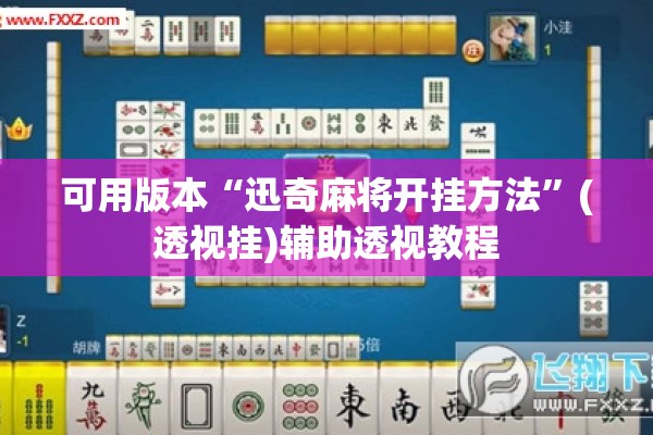 可用版本“迅奇麻将开挂方法”(透视挂)辅助透视教程