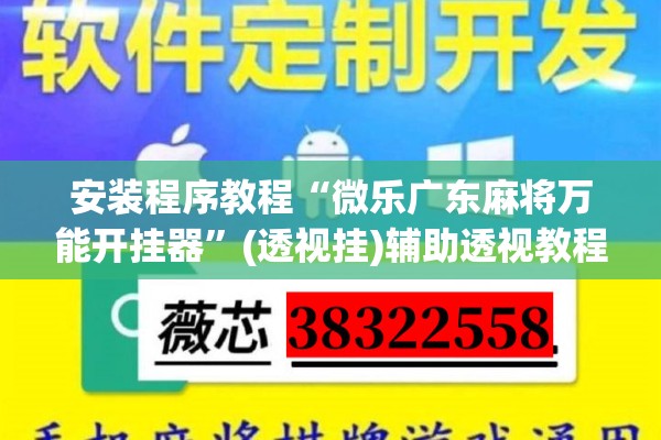 安装程序教程“微乐广东麻将万能开挂器”(透视挂)辅助透视教程