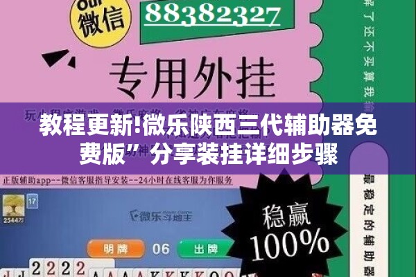 教程更新!微乐陕西三代辅助器免费版”分享装挂详细步骤