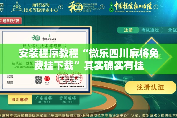 安装程序教程“微乐四川麻将免费挂下载”其实确实有挂