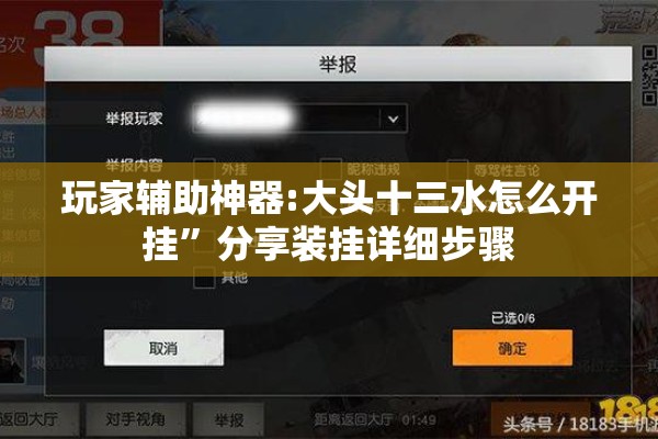玩家辅助神器:大头十三水怎么开挂	”分享装挂详细步骤