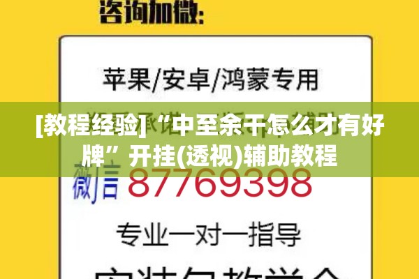 [教程经验]“中至余干怎么才有好牌”开挂(透视)辅助教程