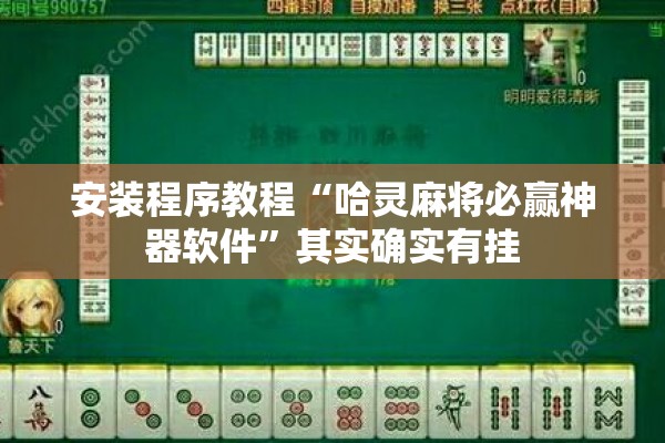 安装程序教程“哈灵麻将必赢神器软件	”其实确实有挂
