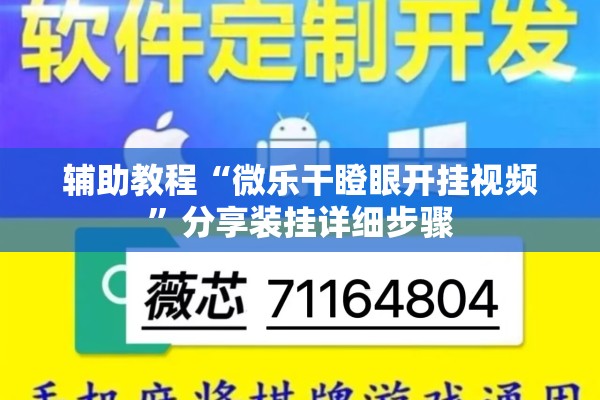 辅助教程“微乐干瞪眼开挂视频”分享装挂详细步骤