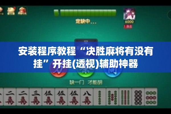 安装程序教程“决胜麻将有没有挂”开挂(透视)辅助神器