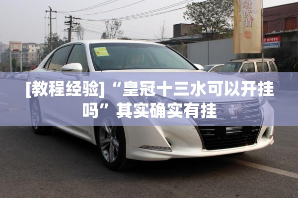 [教程经验]“皇冠十三水可以开挂吗	”其实确实有挂