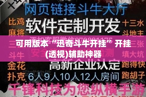 可用版本“迅奇斗牛开挂	”开挂(透视)辅助神器