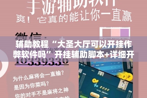 辅助教程“大圣大厅可以开挂作弊软件吗”开挂辅助脚本+详细开挂安装教程