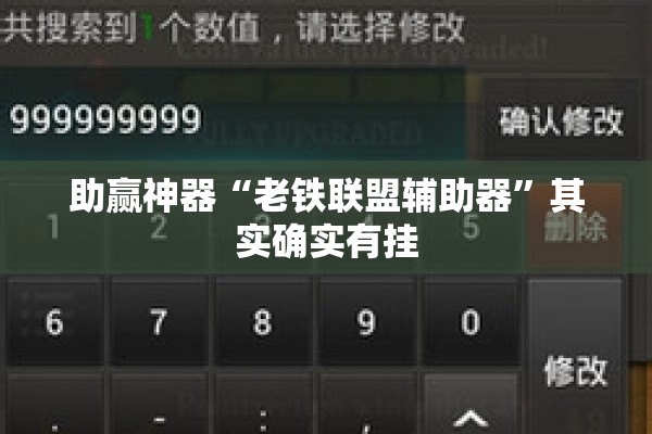 助赢神器“老铁联盟辅助器”其实确实有挂