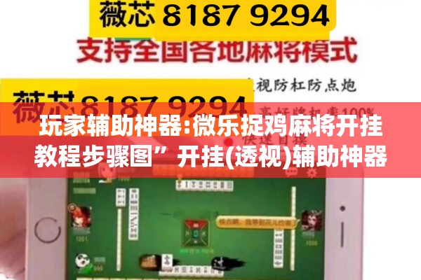 玩家辅助神器:微乐捉鸡麻将开挂教程步骤图”开挂(透视)辅助神器