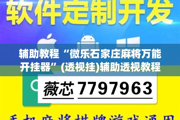辅助教程“微乐石家庄麻将万能开挂器”(透视挂)辅助透视教程