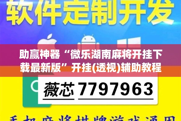 助赢神器“微乐湖南麻将开挂下载最新版”开挂(透视)辅助教程
