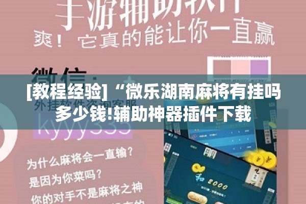 [教程经验]“微乐湖南麻将有挂吗多少钱!辅助神器插件下载