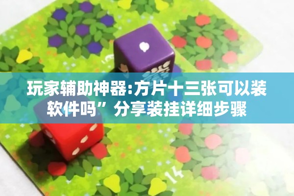 玩家辅助神器:方片十三张可以装软件吗	”分享装挂详细步骤