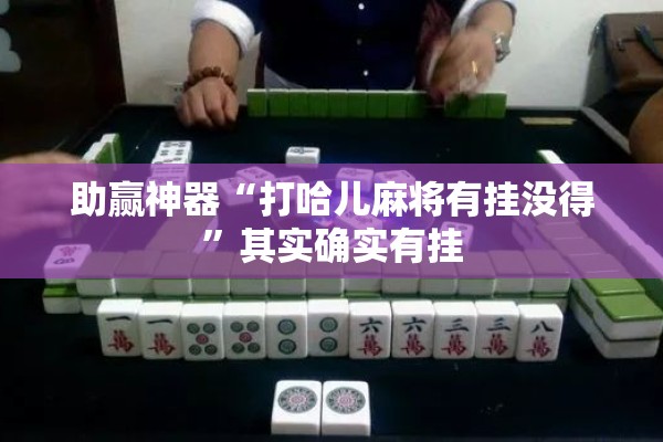 助赢神器“打哈儿麻将有挂没得”其实确实有挂