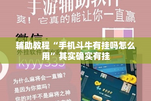 辅助教程“手机斗牛有挂吗怎么用”其实确实有挂