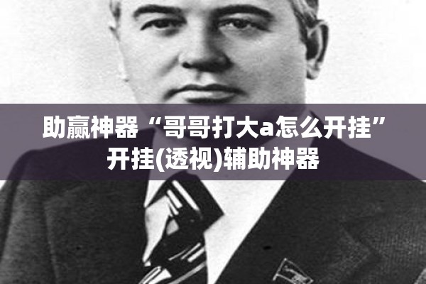 助赢神器“哥哥打大a怎么开挂”开挂(透视)辅助神器