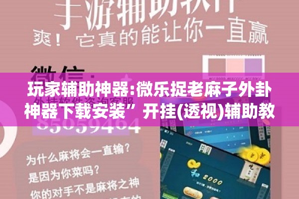玩家辅助神器:微乐捉老麻子外卦神器下载安装”开挂(透视)辅助教程