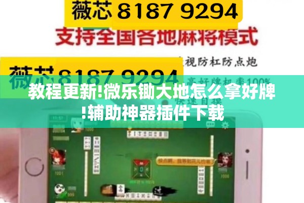 教程更新!微乐锄大地怎么拿好牌!辅助神器插件下载