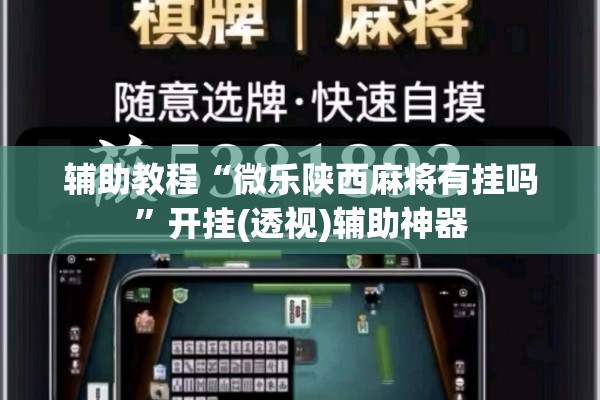 辅助教程“微乐陕西麻将有挂吗”开挂(透视)辅助神器