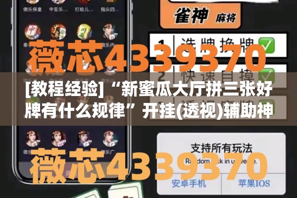 [教程经验]“新蜜瓜大厅拼三张好牌有什么规律	”开挂(透视)辅助神器
