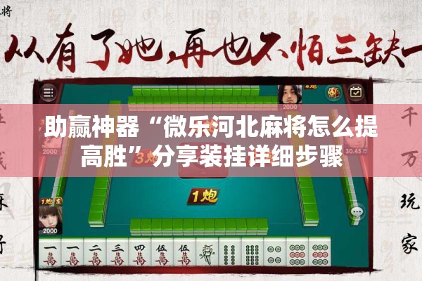 助赢神器“微乐河北麻将怎么提高胜	”分享装挂详细步骤