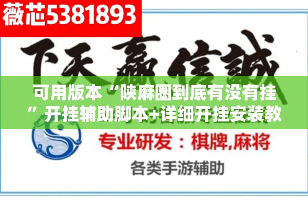 可用版本“陕麻圈到底有没有挂”开挂辅助脚本+详细开挂安装教程