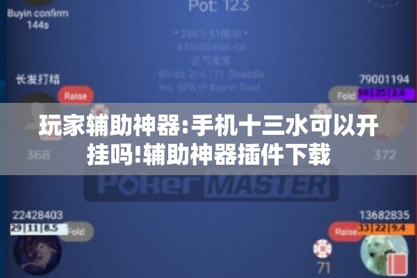 玩家辅助神器:手机十三水可以开挂吗!辅助神器插件下载