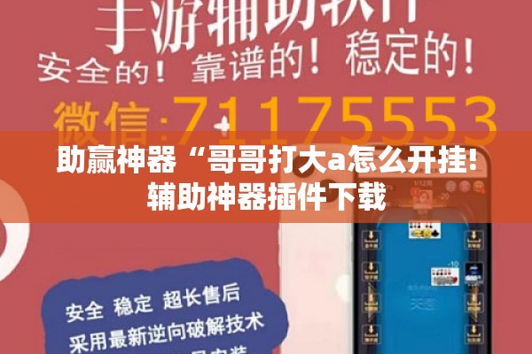 助赢神器“哥哥打大a怎么开挂!辅助神器插件下载 助赢神器“哥哥打大a怎么开挂!辅助神器插件下载
