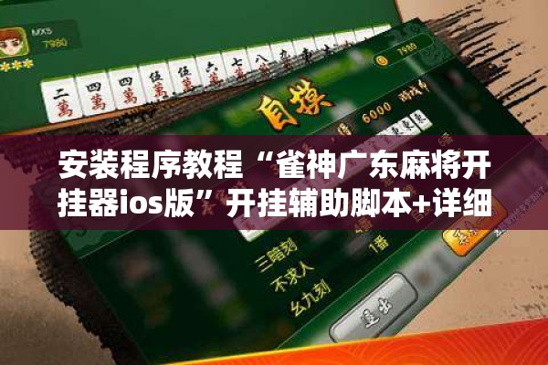 安装程序教程“雀神广东麻将开挂器ios版”开挂辅助脚本+详细开挂安装教程