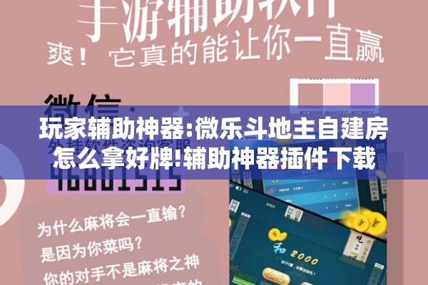 玩家辅助神器:微乐斗地主自建房怎么拿好牌!辅助神器插件下载