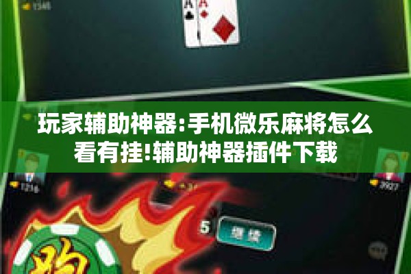 玩家辅助神器:手机微乐麻将怎么看有挂!辅助神器插件下载 玩家辅助神器:手机微乐麻将怎么看有挂!辅助神器插件下载