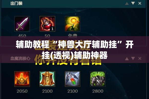 辅助教程“神兽大厅辅助挂”开挂(透视)辅助神器