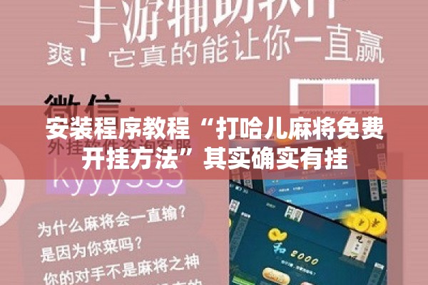 安装程序教程“打哈儿麻将免费开挂方法”其实确实有挂