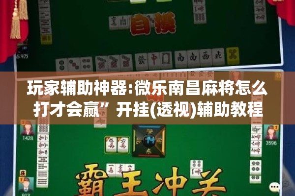 玩家辅助神器:微乐南昌麻将怎么打才会赢”开挂(透视)辅助教程