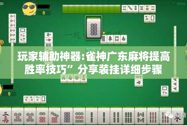 玩家辅助神器:雀神广东麻将提高胜率技巧”分享装挂详细步骤