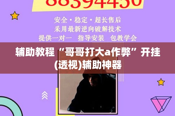 辅助教程“哥哥打大a作弊”开挂(透视)辅助神器