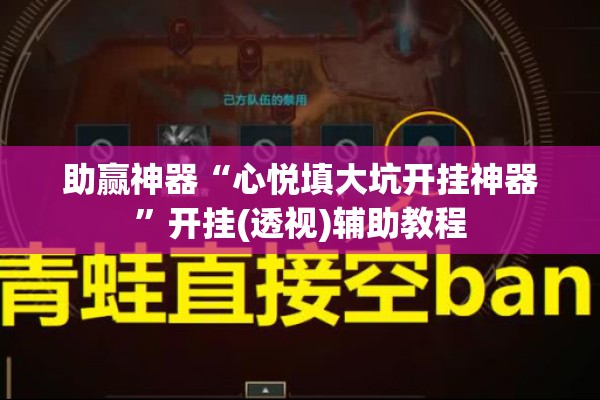 助赢神器“心悦填大坑开挂神器”开挂(透视)辅助教程