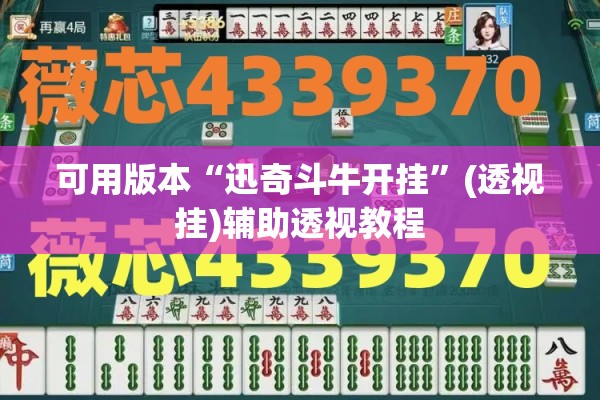 可用版本“迅奇斗牛开挂”(透视挂)辅助透视教程