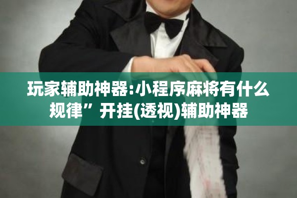 玩家辅助神器:小程序麻将有什么规律”开挂(透视)辅助神器