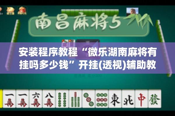 安装程序教程“微乐湖南麻将有挂吗多少钱”开挂(透视)辅助教程