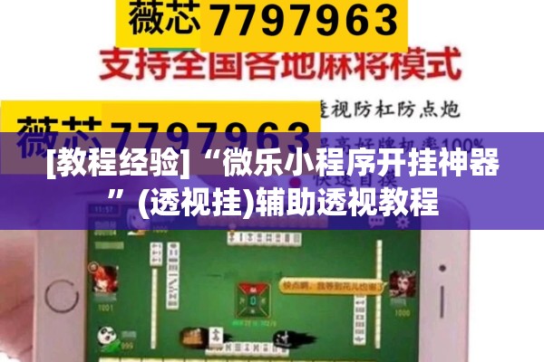 [教程经验]“微乐小程序开挂神器	”(透视挂)辅助透视教程