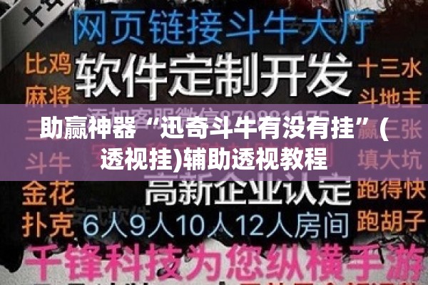 助赢神器“迅奇斗牛有没有挂”(透视挂)辅助透视教程