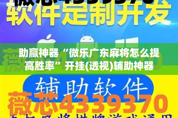 助赢神器“微乐广东麻将怎么提高胜率	”开挂(透视)辅助神器