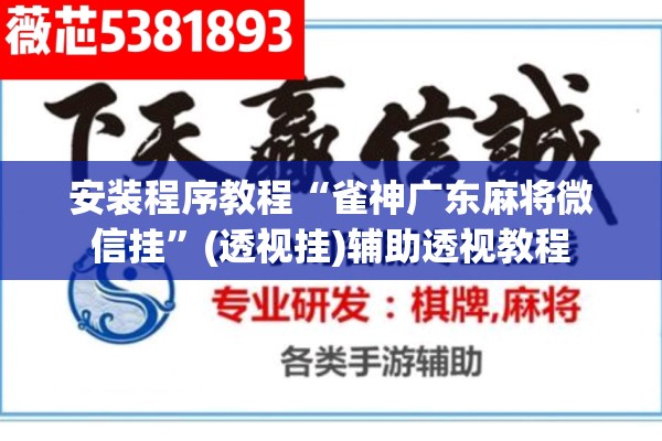 安装程序教程“雀神广东麻将微信挂”(透视挂)辅助透视教程